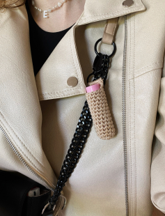 Lipstick Case Holder Keychain LIPPY